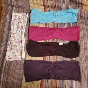 American Eagle Bandeau Bras, lot of 5